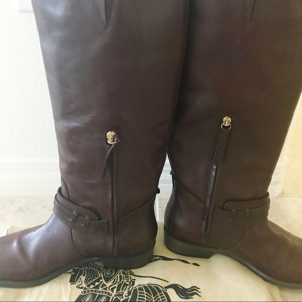 Authentic Burberry leather biker boots 37 6.5 - Picture 7 of 10